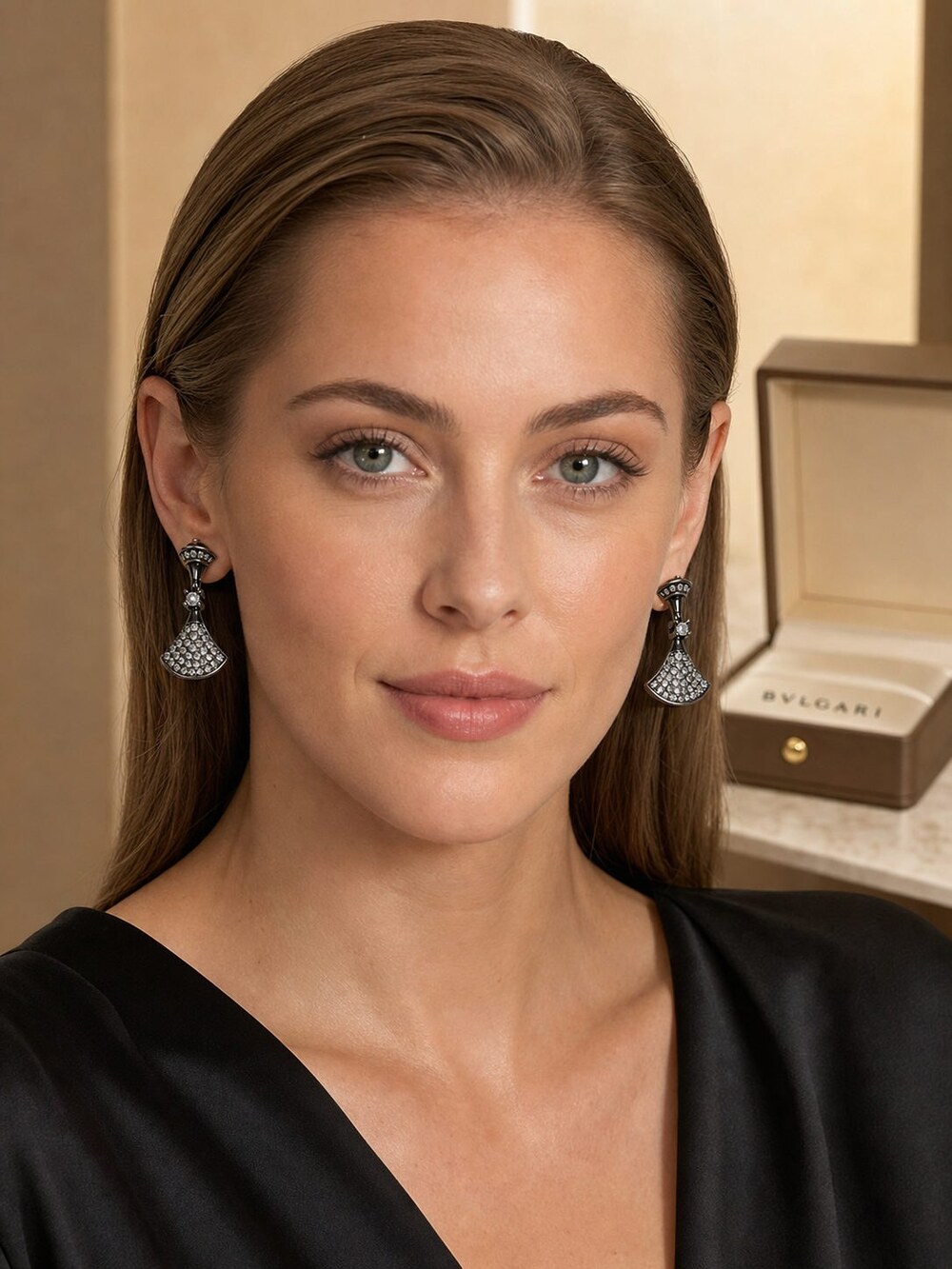 Bulgari Refined Statement Earrings Style 1ai | New with Box - Picture 8 of 9